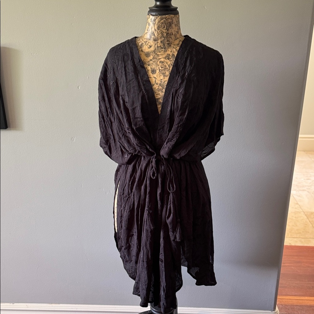 Lost + Wander Black Open Cover up.  Size Small